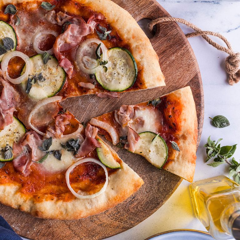 jan pizza recept pizza courgette spek